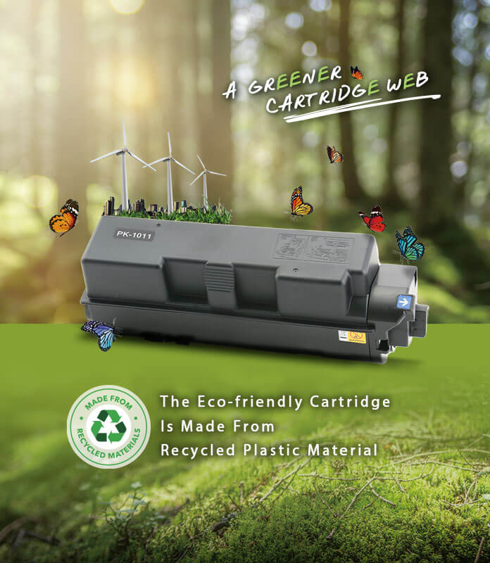 Cartridge Web Eco-friendly Cartridge is Made from Recycled Plastic Material