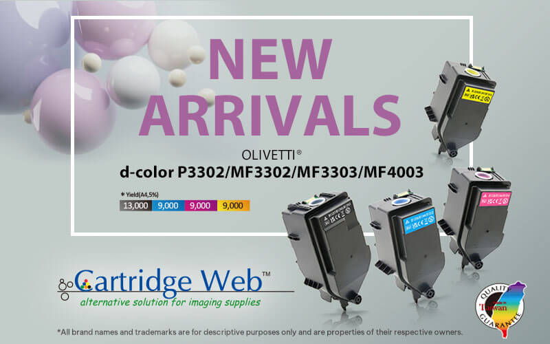 New Release of Compatible Toner Cartridge for Olivetti d-color P3302/MF3302/MF3303/MF4003