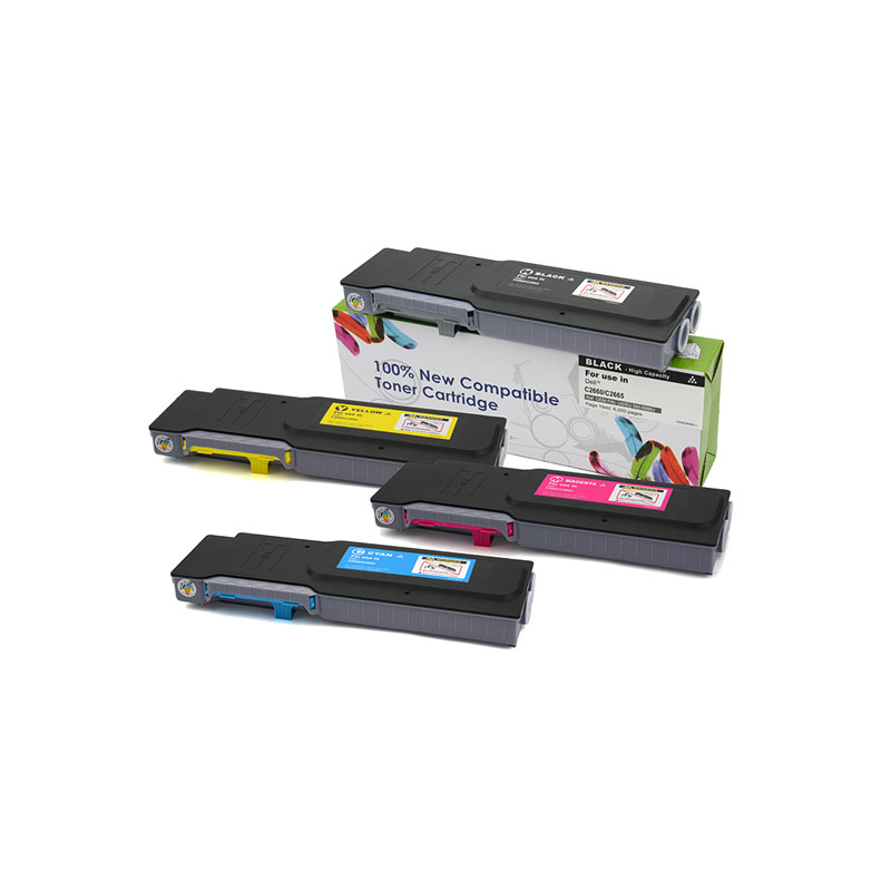 thumbnail image 2 of Techsupplies99 1-Pack Yellow Toner Cartridge RTD2660 For Dell C2660dn / C2665dnf Printers 2 of 6