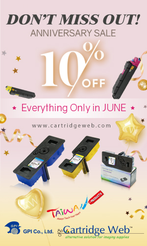 10% Off Limited Offer for Toner Cartridges in June 2021